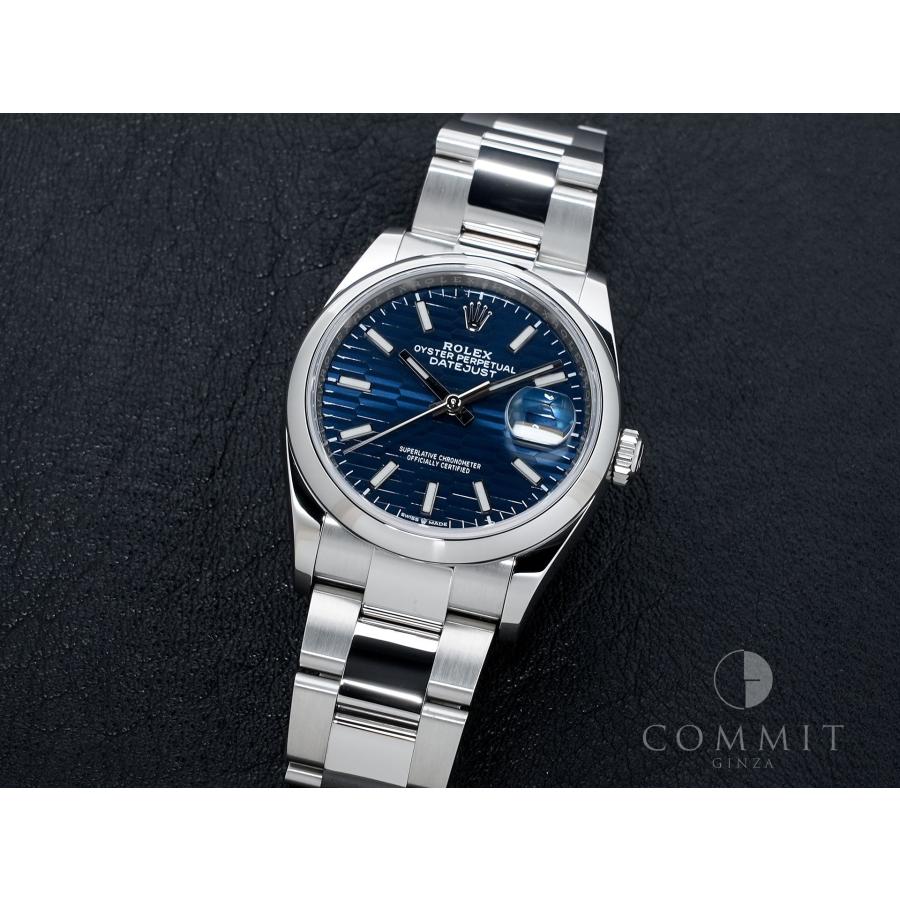 ロレックス デイトジャスト36 Ref.126200 ステンレススチール ブルー フルーテッドモチーフ文字盤 オイスターブレスレット | デイトジャスト | 10