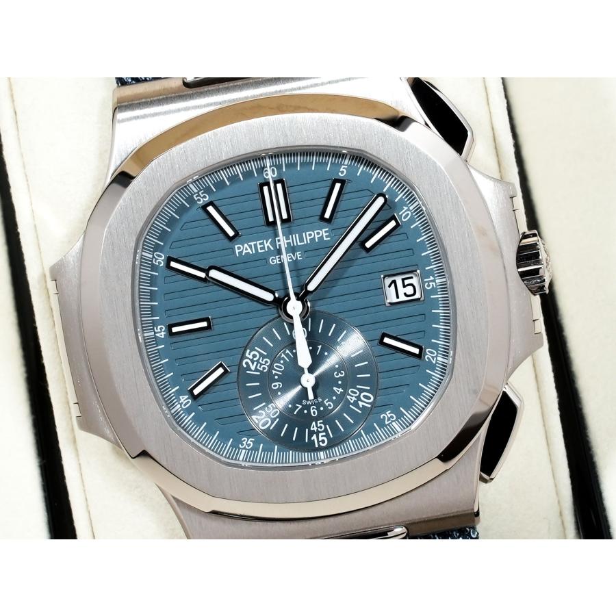 パテックフィリップ ノーチラス クロノグラフ Ref.5980/60G-001 ホワイトゴールド ブルーグレー オパーリン文字盤 | ノーチラス | 02