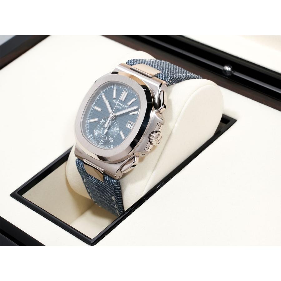 パテックフィリップ ノーチラス クロノグラフ Ref.5980/60G-001 ホワイトゴールド ブルーグレー オパーリン文字盤 | ノーチラス | 03