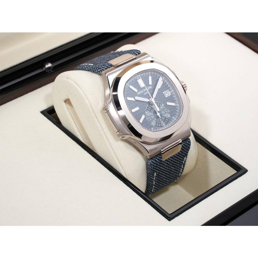 パテックフィリップ ノーチラス クロノグラフ Ref.5980/60G-001 ホワイトゴールド ブルーグレー オパーリン文字盤 | ノーチラス | 04