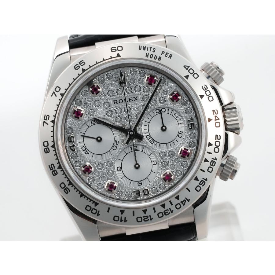 ロレックス デイトナ エルプリメロ Ref.16519 18KWG パヴェダイヤ 8Pルビー文字盤 | コスモグラフ デイトナ | 02