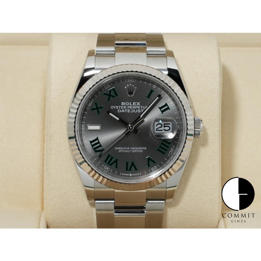 ロレックス デイトジャスト36 Ref.126234 ステンレススチール/ホワイトゴールド スレートローマン文字盤 オイスターブレスレット | デイトジャスト