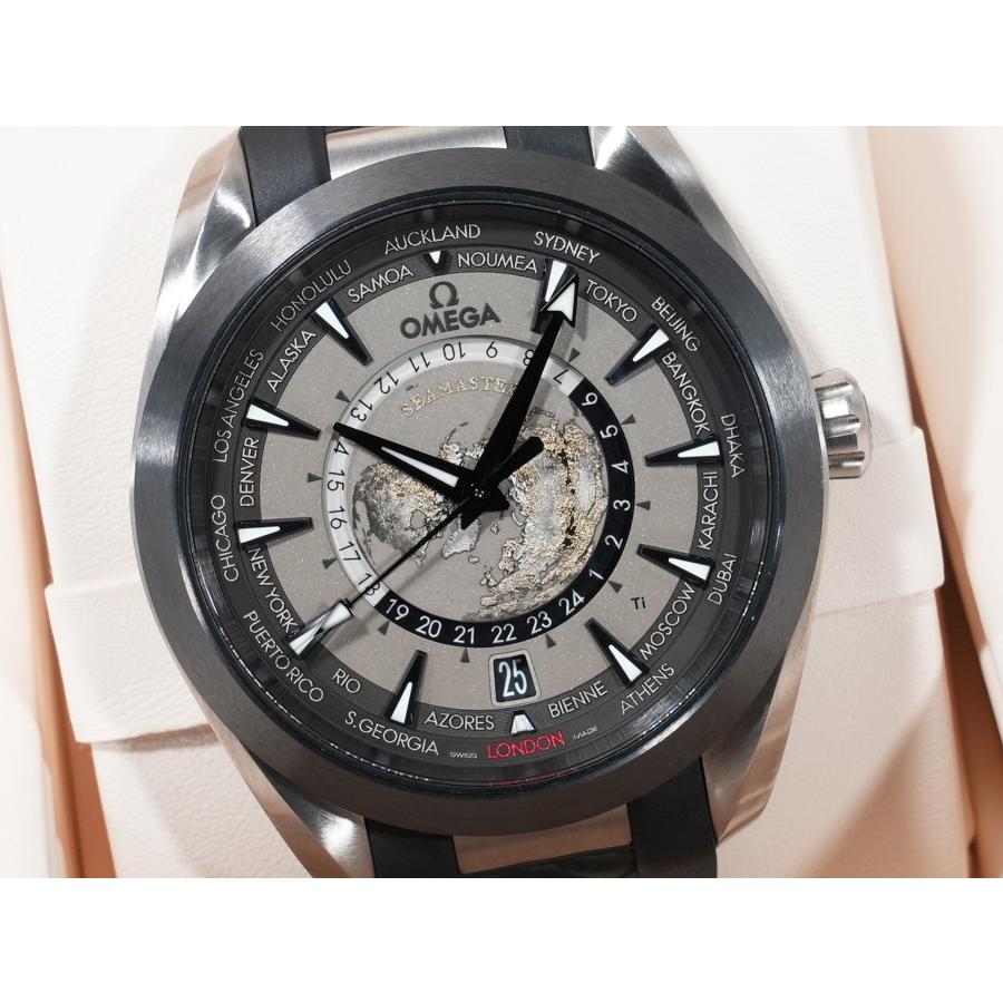 オメガ シーマスター アクアテラ 150M GMT ワールドタイマー Ref.220.92.43.22.99.001 チタン グレー文字盤 | OMEGA | 02