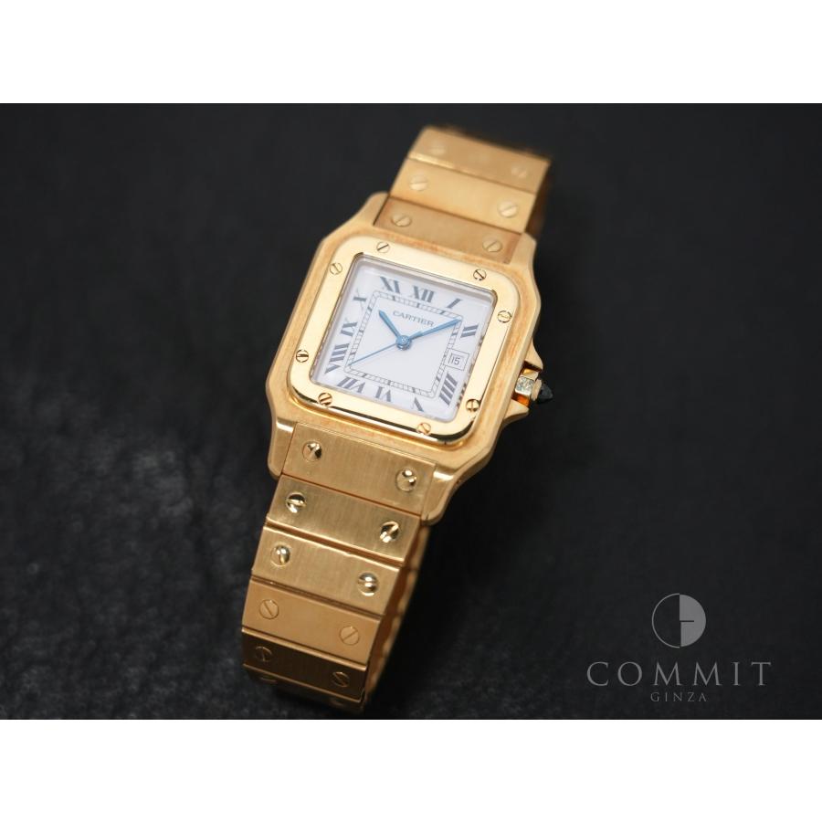 カルティエ サントス ガルべ LM Ref.2960 イエローゴールド ホワイト文字盤 | Cartier | 09