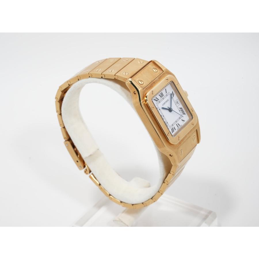 カルティエ サントス ガルべ LM Ref.2960 イエローゴールド ホワイト文字盤 | Cartier | 04