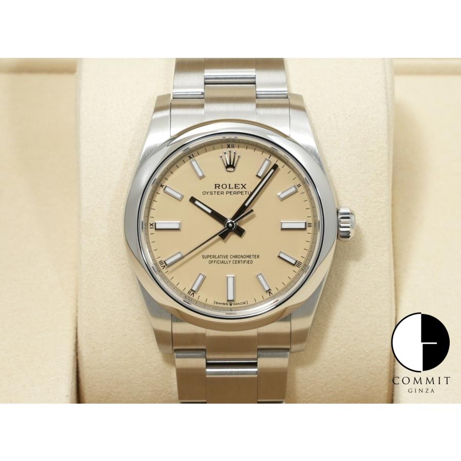 ロレックス オイスターパーペチュアル34 Ref.124200 ステンレススチール ベージュ文字盤 | オイスター パーペチュアル