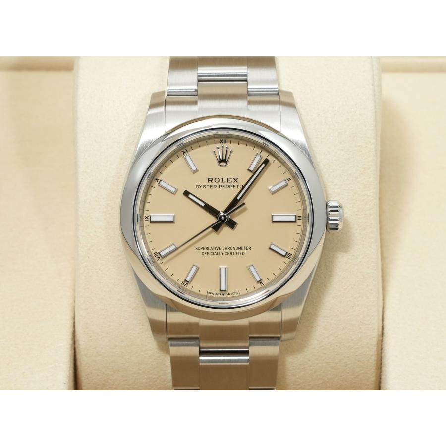 ロレックス オイスターパーペチュアル34 Ref.124200 ステンレススチール ベージュ文字盤 | オイスター パーペチュアル | 01