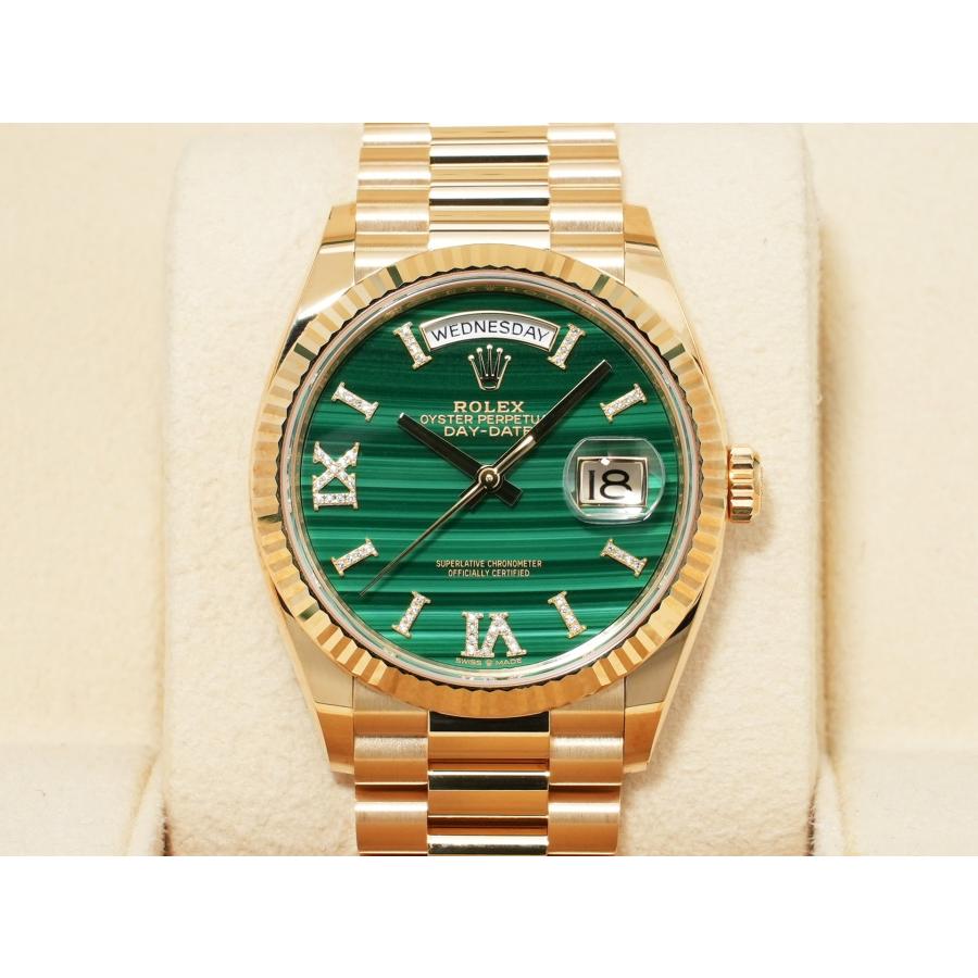 ロレックス デイデイト36 Ref.128238 イエローゴールド マラカイト文字盤 | デイデイト | 01