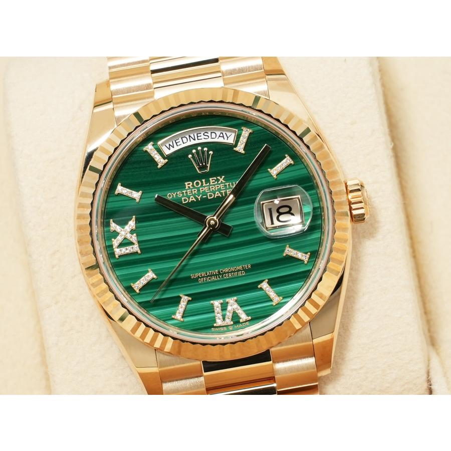 ロレックス デイデイト36 Ref.128238 イエローゴールド マラカイト文字盤 | デイデイト | 02