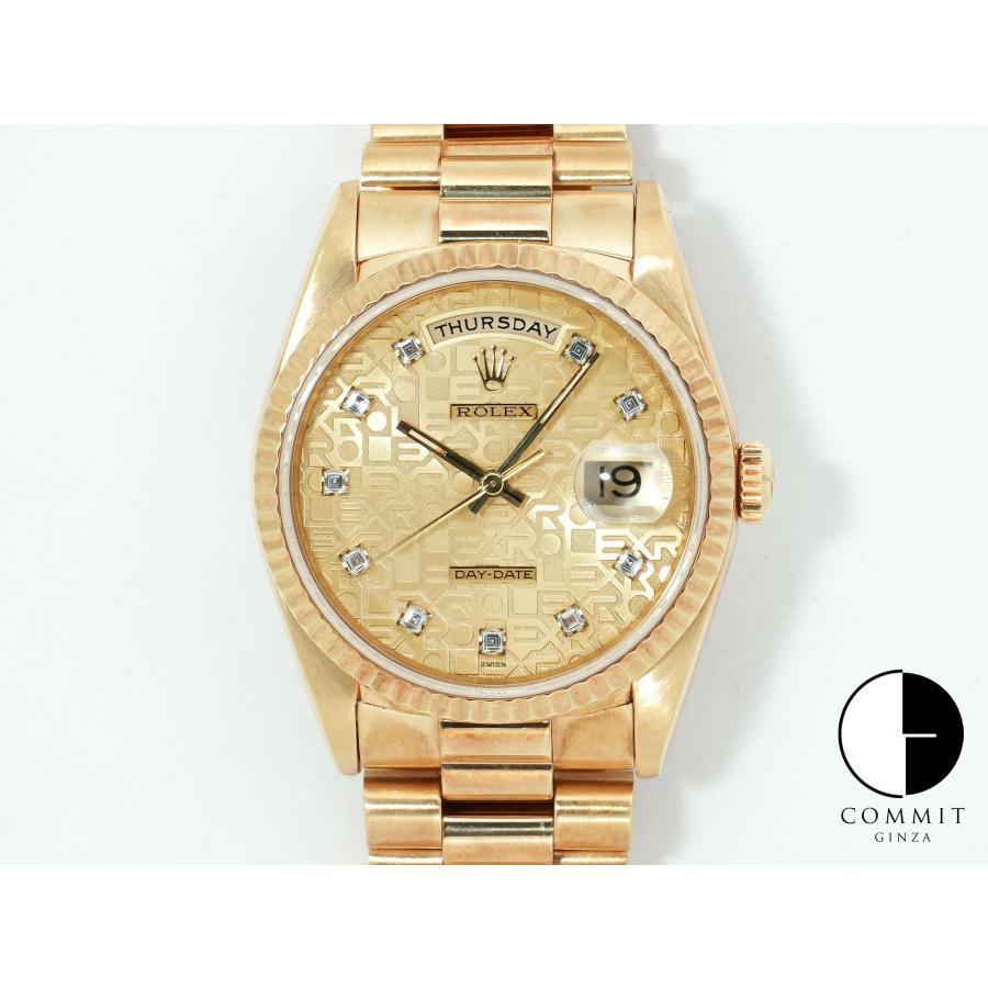 ロレックス デイデイト36 Ref.18238G イエローゴールド シャンパンx10Pダイヤ文字盤 | デイデイト