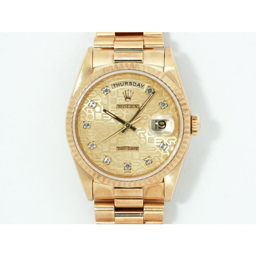 ロレックス デイデイト36 Ref.18238G イエローゴールド シャンパンx10Pダイヤ文字盤 | デイデイト | 01