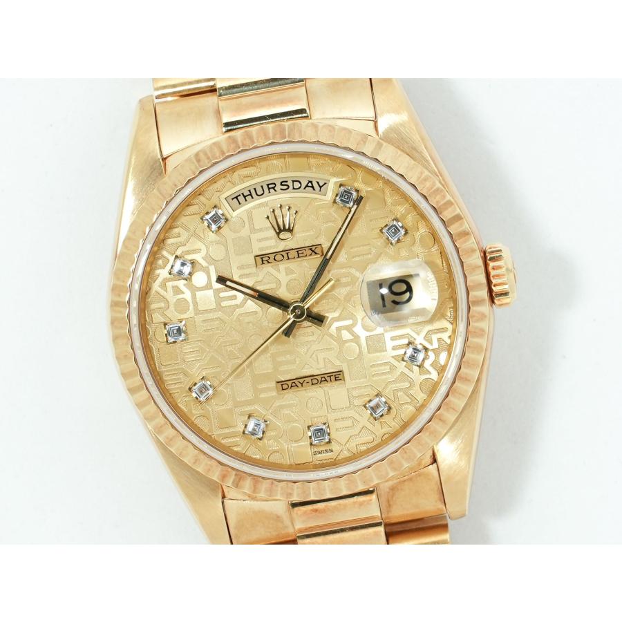 ロレックス デイデイト36 Ref.18238G イエローゴールド シャンパンx10Pダイヤ文字盤 | デイデイト | 02