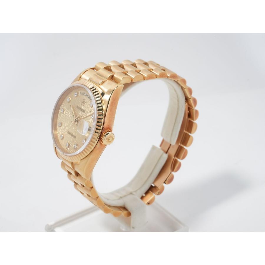 ロレックス デイデイト36 Ref.18238G イエローゴールド シャンパンx10Pダイヤ文字盤 | デイデイト | 03