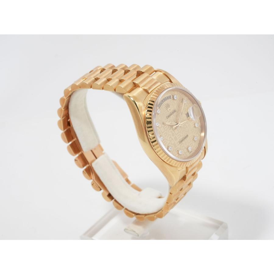 ロレックス デイデイト36 Ref.18238G イエローゴールド シャンパンx10Pダイヤ文字盤 | デイデイト | 04