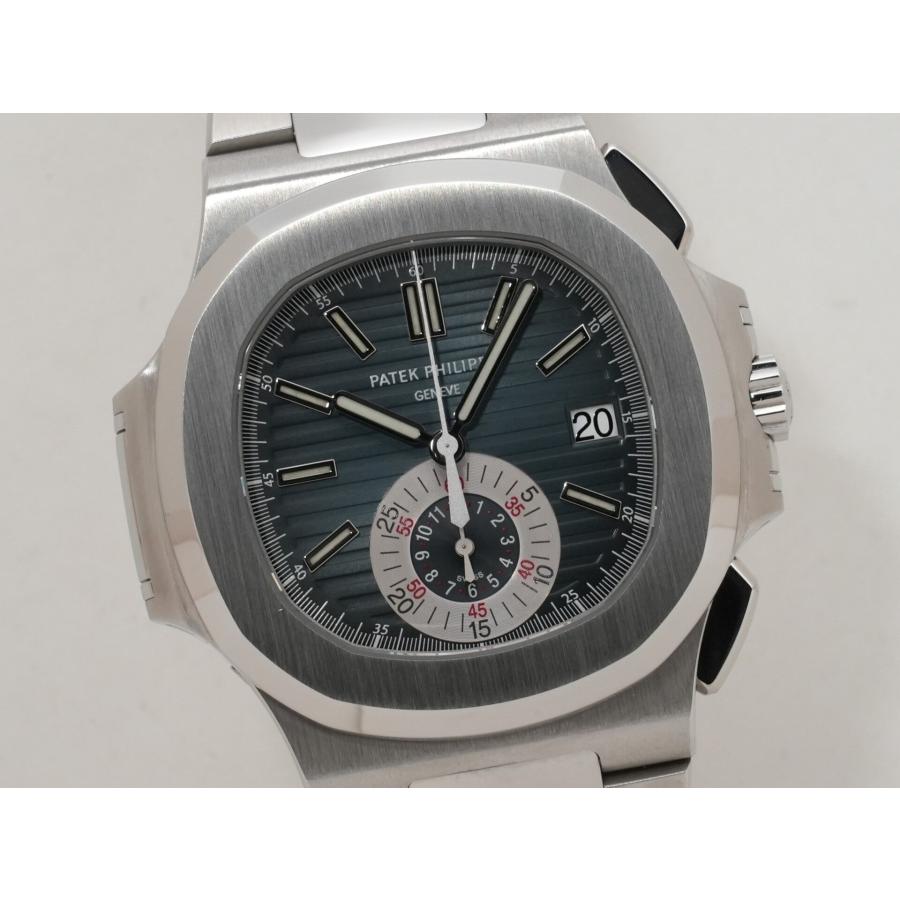 パテックフィリップ ノーチラス クロノグラフ Ref.5980/1A-001 SS ブルー文字盤 | ノーチラス | 02