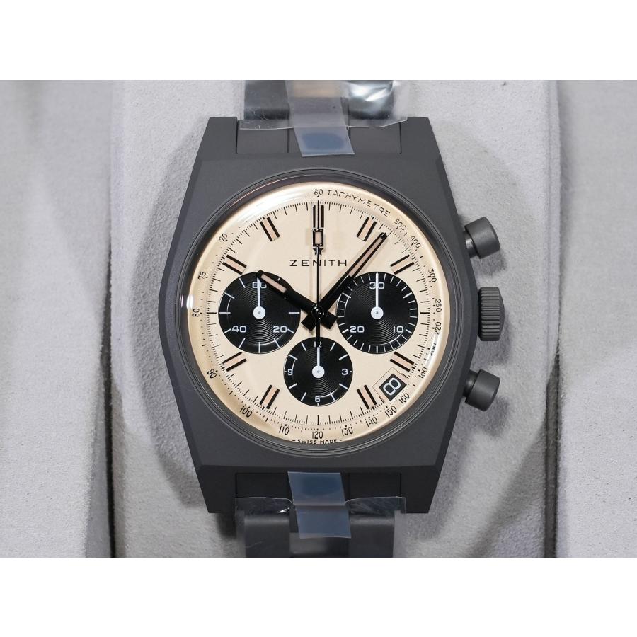 ゼニス クロノマスター リバイバル 次元大介エディション Ref.97.L384.400/04.M384 チタン ベージュ文字盤 | ZENITH（時計） | 01