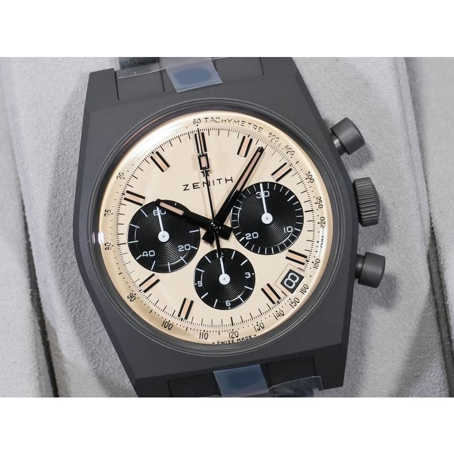 ゼニス クロノマスター リバイバル 次元大介エディション Ref.97.L384.400/04.M384 チタン ベージュ文字盤 | ZENITH（時計） | 02