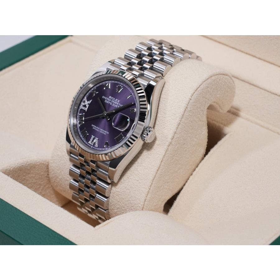 ロレックス デイトジャスト36 Ref.126234 ステンレススチール/ホワイトゴールド オーベルジーヌ文字盤 ジュビリーブレスレット | デイトジャスト | 03