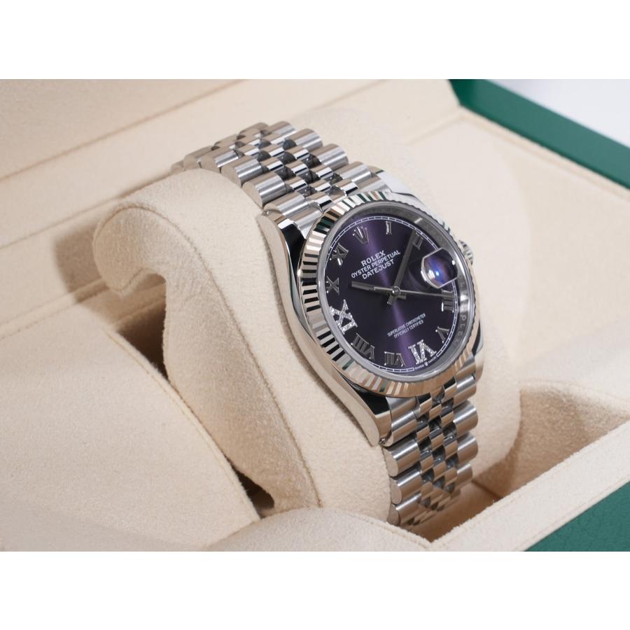 ロレックス デイトジャスト36 Ref.126234 ステンレススチール/ホワイトゴールド オーベルジーヌ文字盤 ジュビリーブレスレット | デイトジャスト | 04