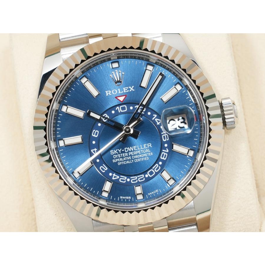 ロレックス スカイドゥエラー Ref.326934 ステンレススチール/ホワイトゴールド ブルー文字盤 ジュビリーブレスレット | スカイドゥエラー | 02