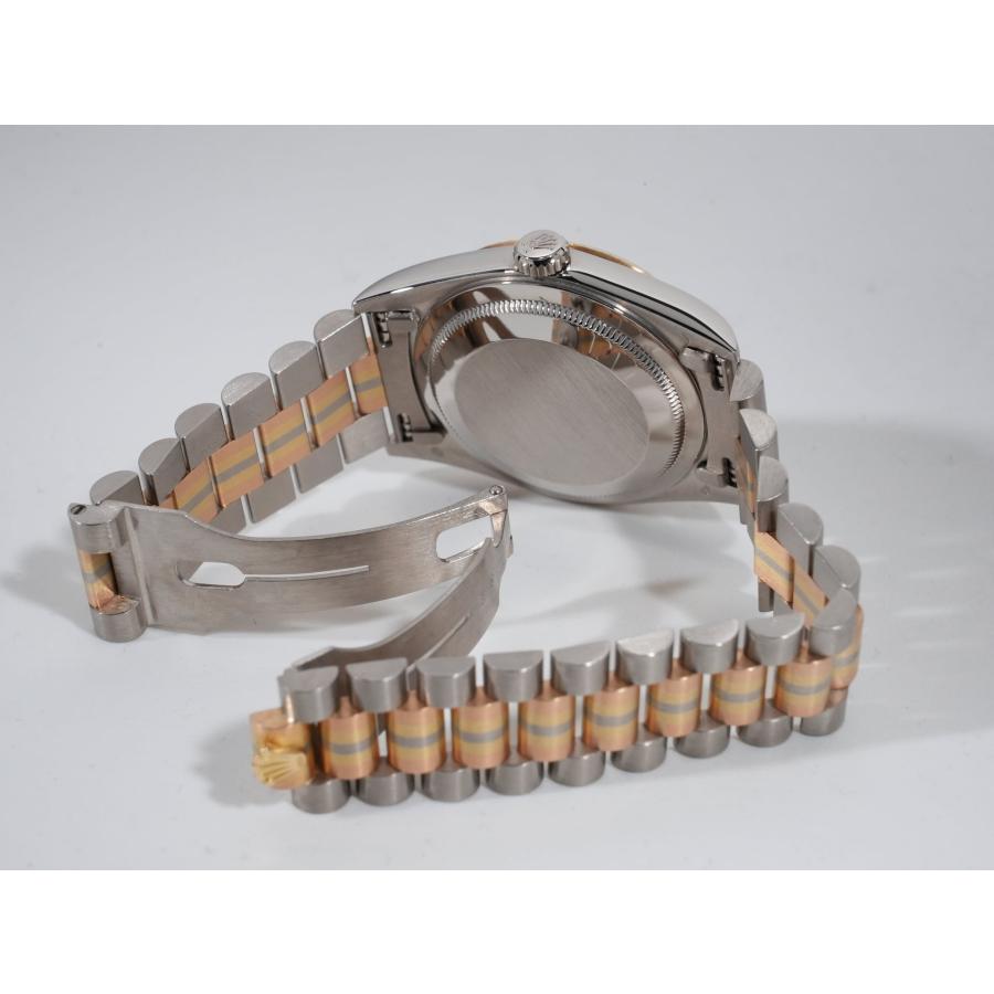 ロレックス デイデイト トリドール Ref.18239BIC WG/RG/YG ブラックシェル x 10Pダイヤ文字盤 | デイデイト | 07