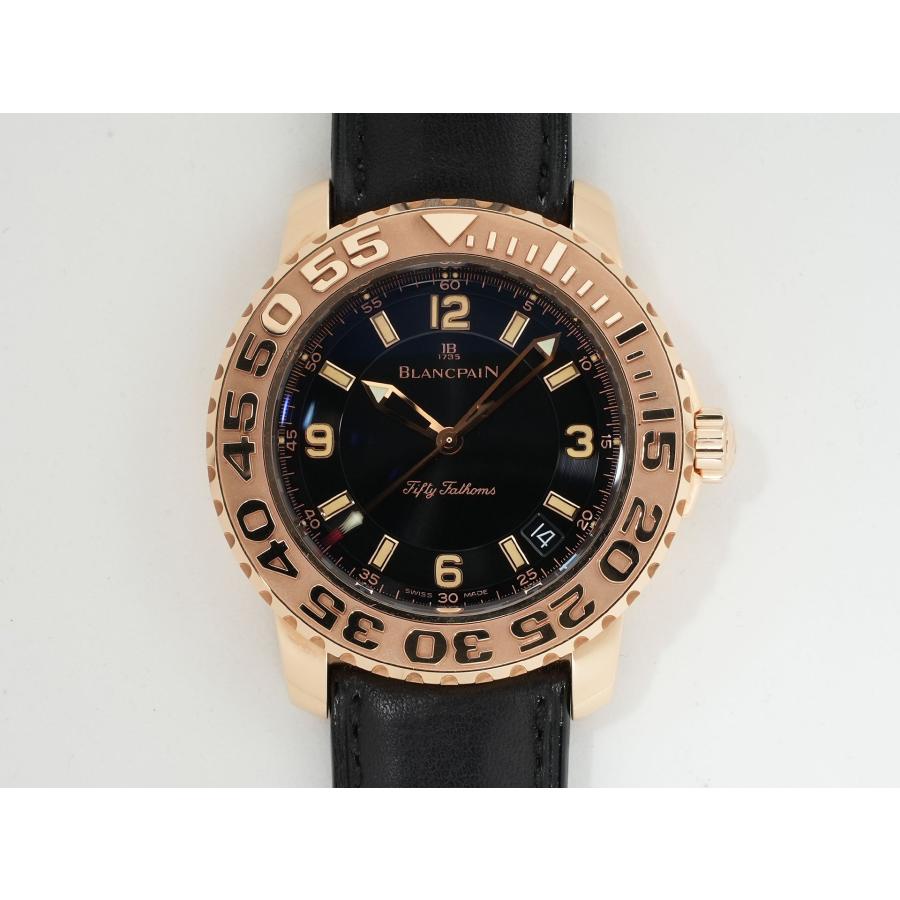 ブランパン フィフティ ファゾムス Ref.2200-3630-63B イエローゴールド ブラック文字盤 | BLANCPAIN | 01