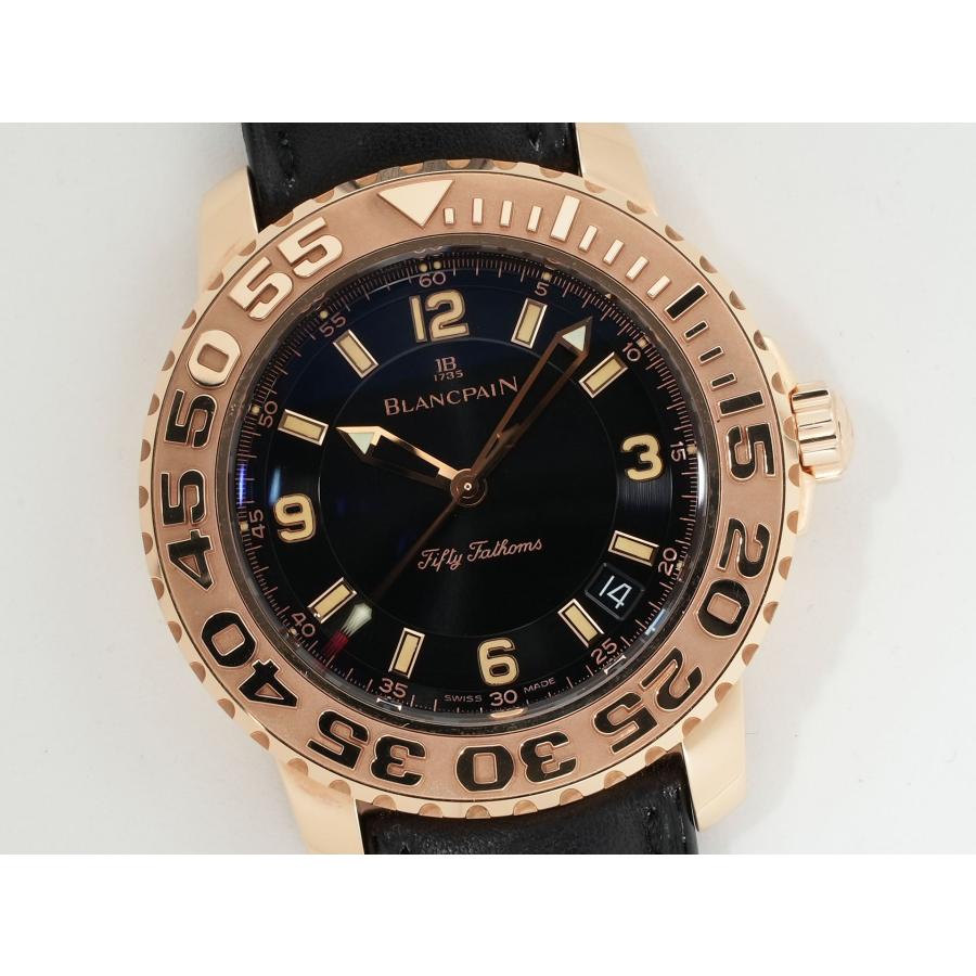 ブランパン フィフティ ファゾムス Ref.2200-3630-63B イエローゴールド ブラック文字盤 | BLANCPAIN | 02