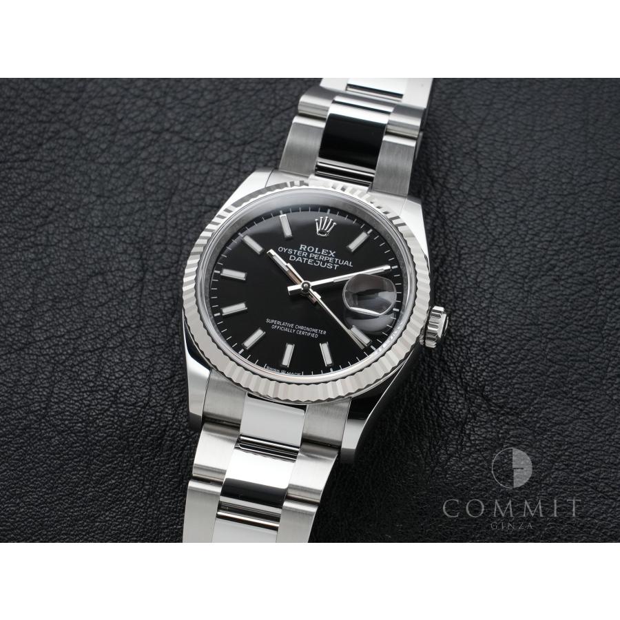 ロレックス デイトジャスト36 Ref.126234 ステンレススチール/ホワイトゴールド ブラック文字盤 オイスターブレスレット | デイトジャスト | 10