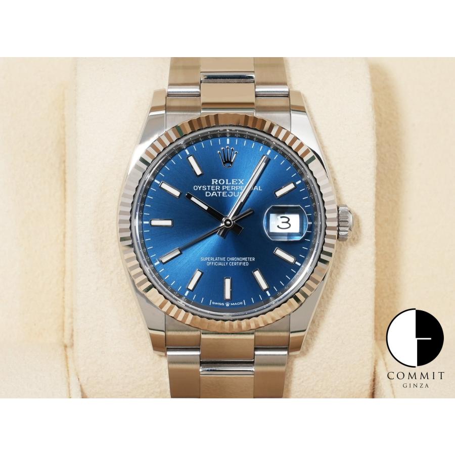 ロレックス デイトジャスト36 Ref.126234 SS/WG ブライトブルー文字盤 オイスターブレスレット | デイトジャスト