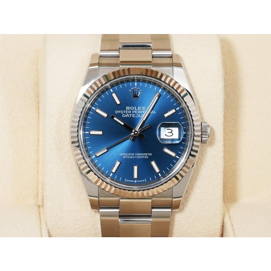 ロレックス デイトジャスト36 Ref.126234 SS/WG ブライトブルー文字盤 オイスターブレスレット | デイトジャスト | 01