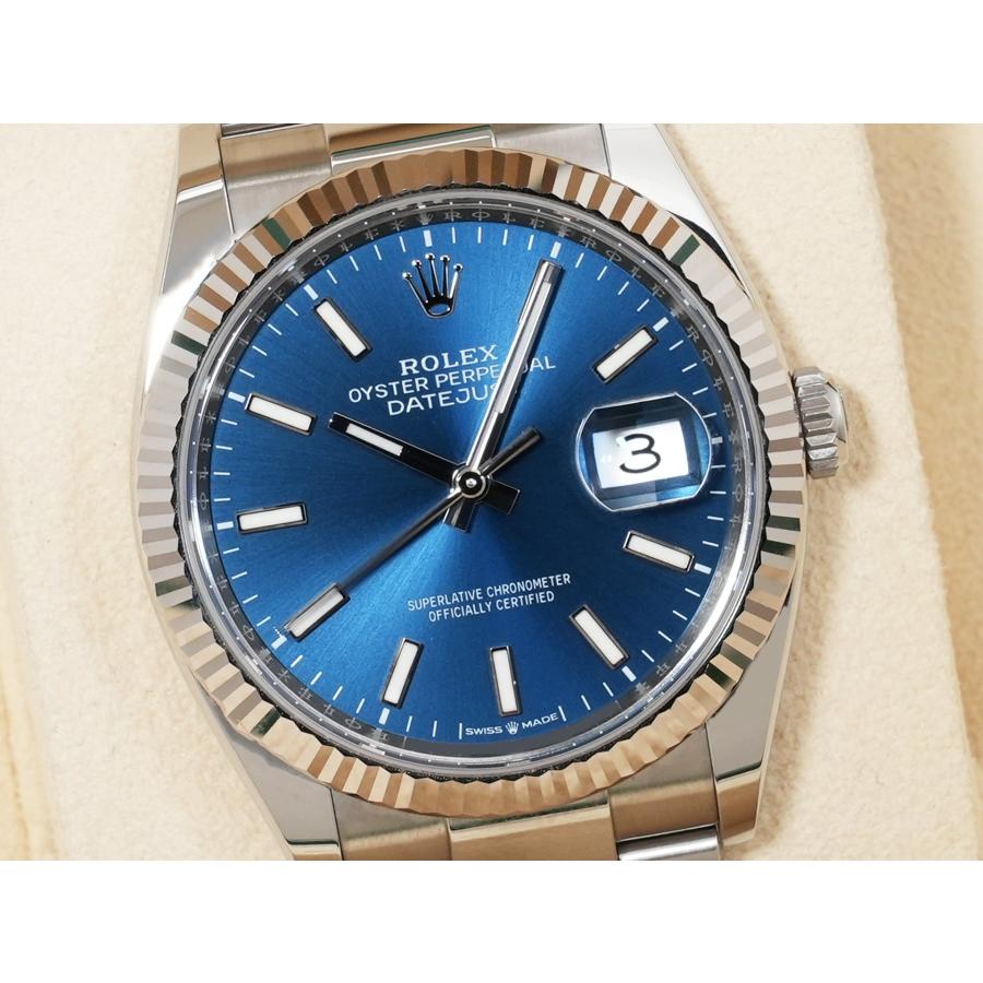 ロレックス デイトジャスト36 Ref.126234 SS/WG ブライトブルー文字盤 オイスターブレスレット | デイトジャスト | 02