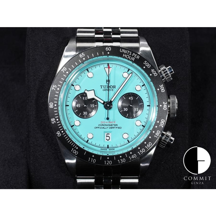 チューダー(チュードル) ブラックベイ クロノ Ref.79360N ステンレススチール フラミンゴブルー文字盤 | TUDOR