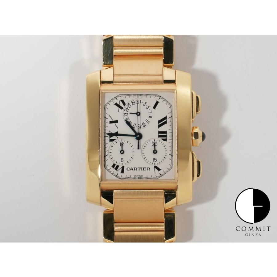 カルティエ タンクフランセーズ クロノリフレックス Ref.W50005R2 18Kイエローゴールド ホワイト文字盤 | Cartier