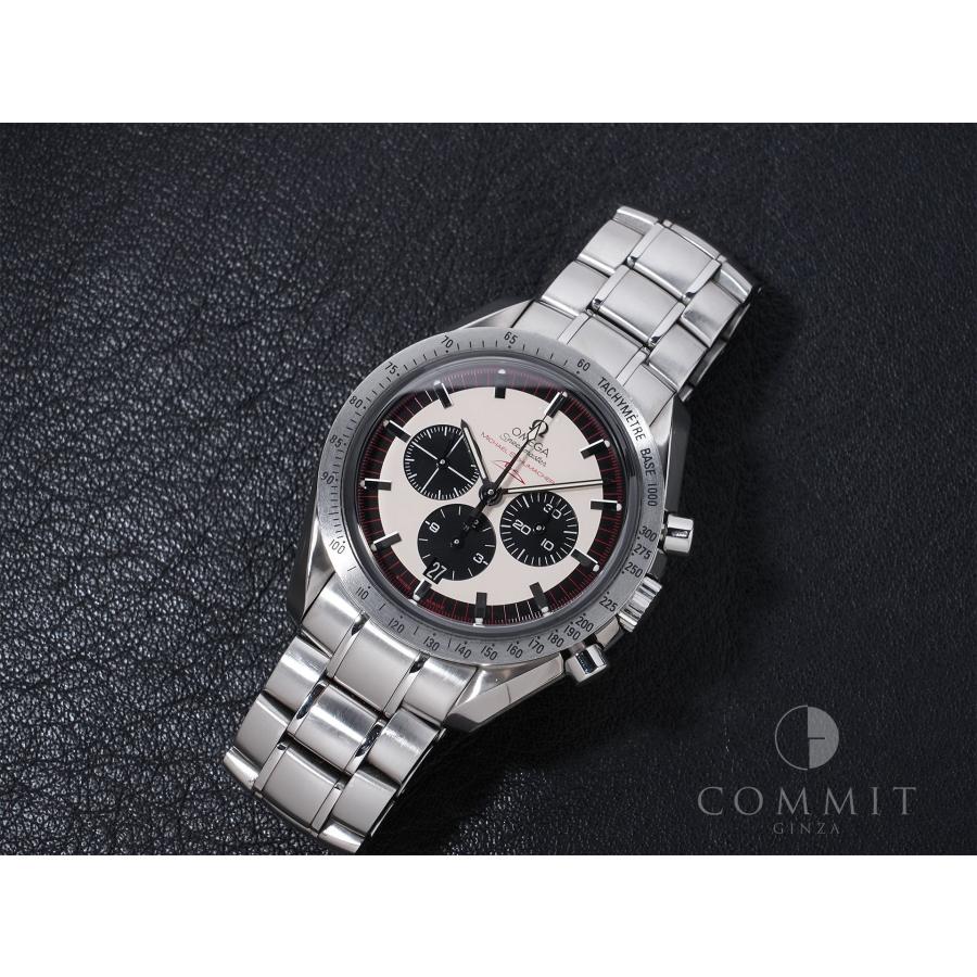 オメガ スピードマスター シューマッハ レジェンド Ref.3853.32 SS アイボリー×ブラック文字盤 | OMEGA | 10