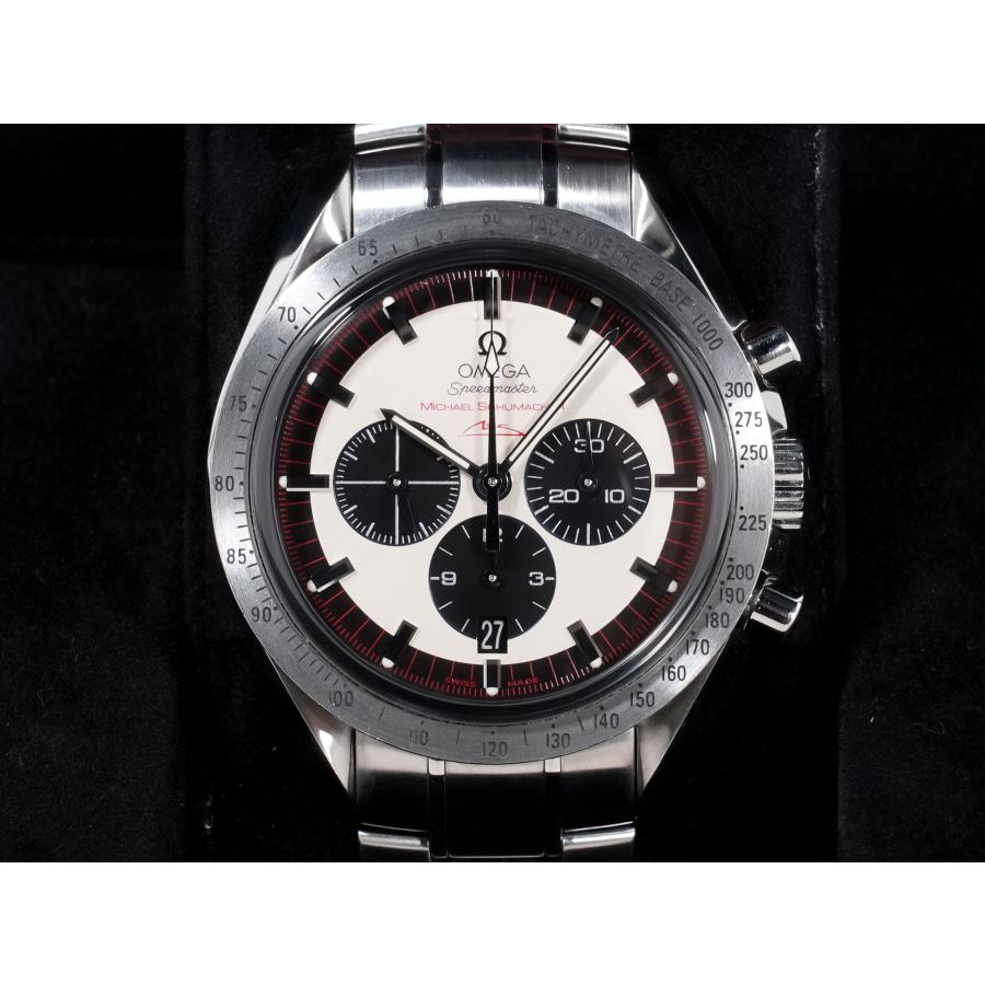 オメガ スピードマスター シューマッハ レジェンド Ref.3853.32 SS アイボリー×ブラック文字盤 | OMEGA | 01