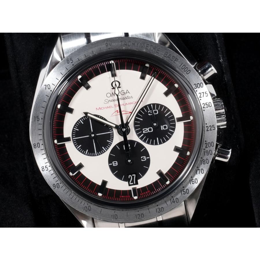 オメガ スピードマスター シューマッハ レジェンド Ref.3853.32 SS アイボリー×ブラック文字盤 | OMEGA | 02