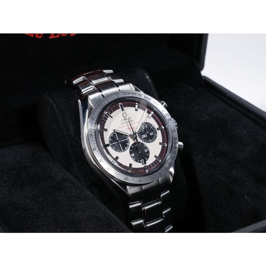オメガ スピードマスター シューマッハ レジェンド Ref.3853.32 SS アイボリー×ブラック文字盤 | OMEGA | 04