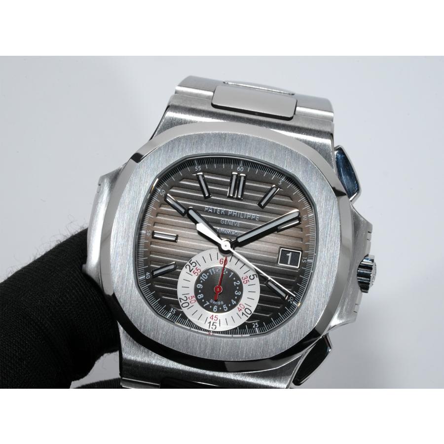 パテックフィリップ ノーチラス クロノグラフ TIFFANY＆CO. Ref.5980/1A-014 ステンレススチール ブラック文字盤 | ノーチラス | 10