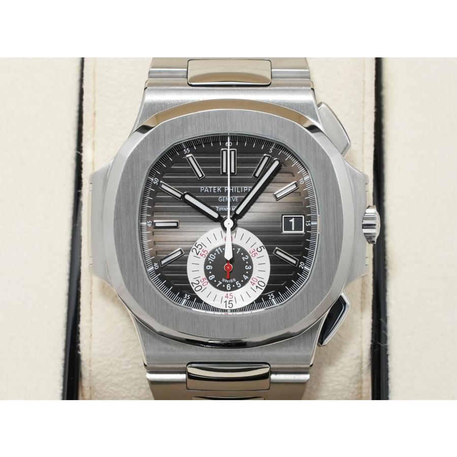 パテックフィリップ ノーチラス クロノグラフ TIFFANY＆CO. Ref.5980/1A-014 SS ブラック文字盤 | ノーチラス | 01