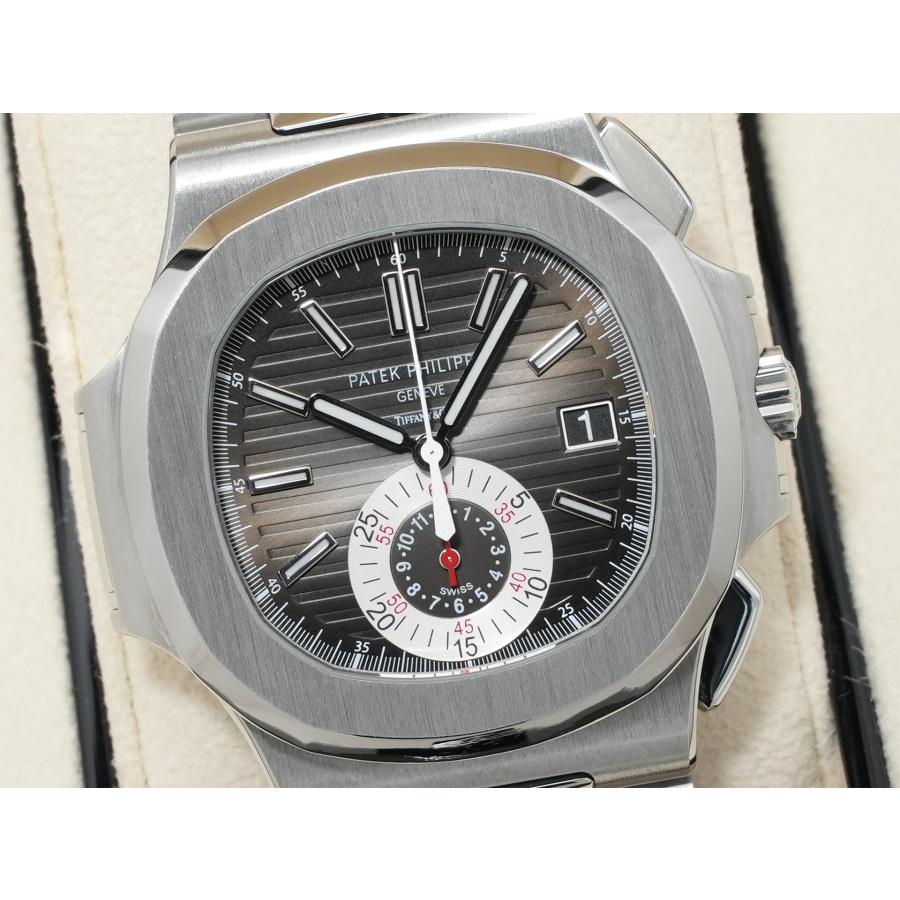 パテックフィリップ ノーチラス クロノグラフ TIFFANY＆CO. Ref.5980/1A-014 SS ブラック文字盤 | ノーチラス | 02