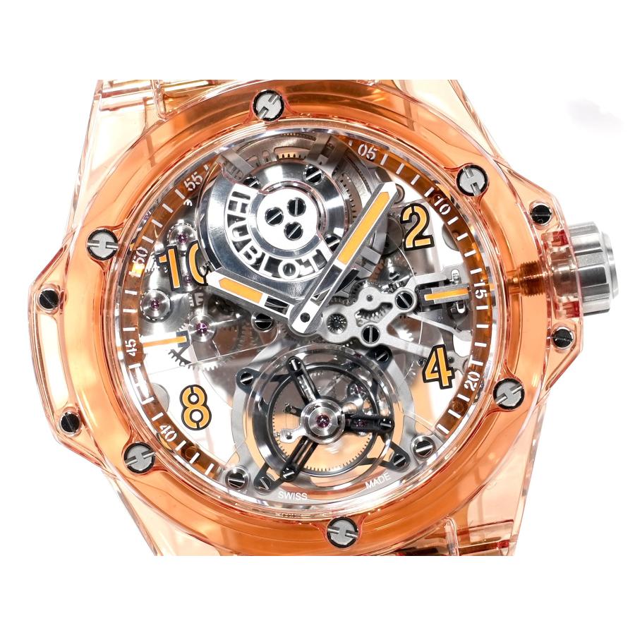 ウブロ ビッグ・バン トゥールビヨン オートマティック オレンジサファイア Ref.419.JO.0120.RT オレンジサファイア スケルトン文字盤 | HUBLOT | 02