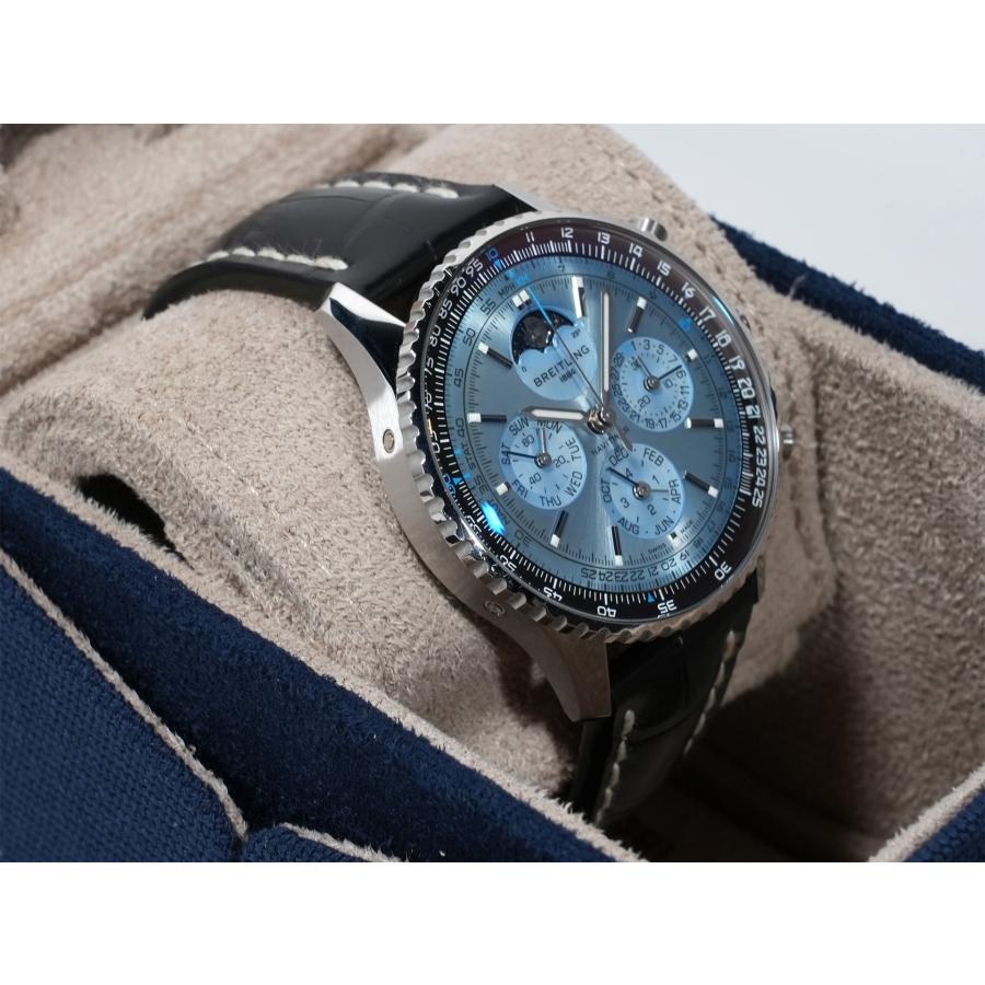 ブライトリング ナビタイマーB19 クロノグラフ43 パーペチュアルカレンダー Ref.PB1920251C1P1 ステンレススチール/プラチナ アイスブルー文字盤 | ブライトリング | 04