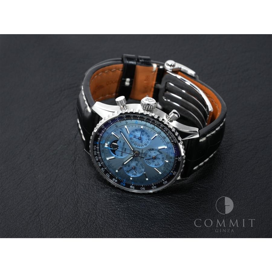 ブライトリング ナビタイマーB19 クロノグラフ43 パーペチュアルカレンダー Ref.PB1920251C1P1 ステンレススチール/プラチナ アイスブルー文字盤 | ブライトリング | 09