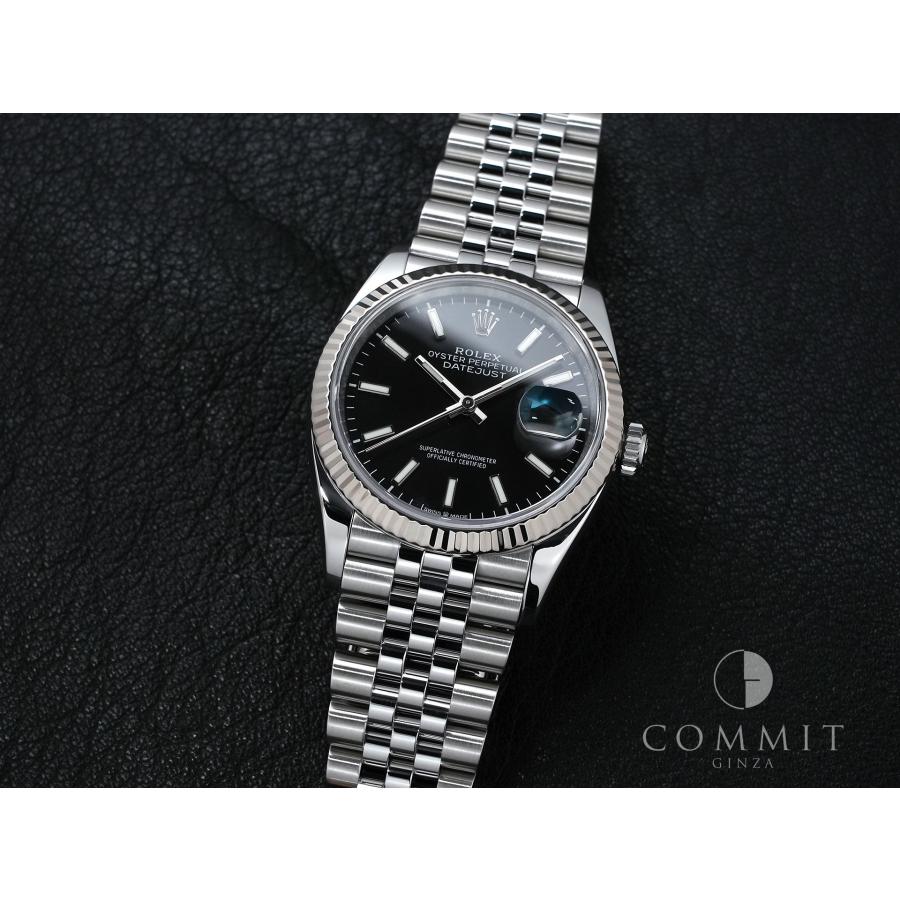 ロレックス デイトジャスト36 Ref.126234 ステンレススチール/ホワイトゴールド ブラック文字盤 ジュビリーブレスレット | デイトジャスト | 10