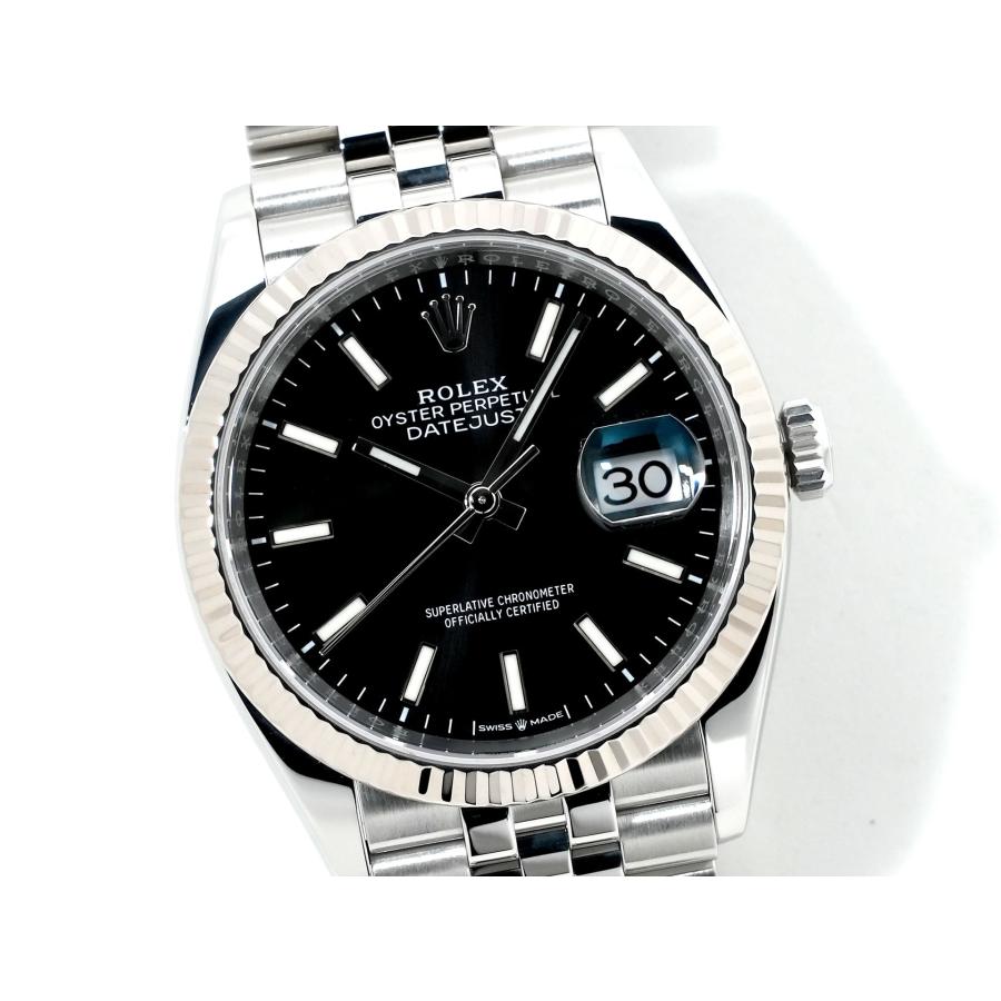 ロレックス デイトジャスト36 Ref.126234 ステンレススチール/ホワイトゴールド ブラック文字盤 ジュビリーブレスレット | デイトジャスト | 02