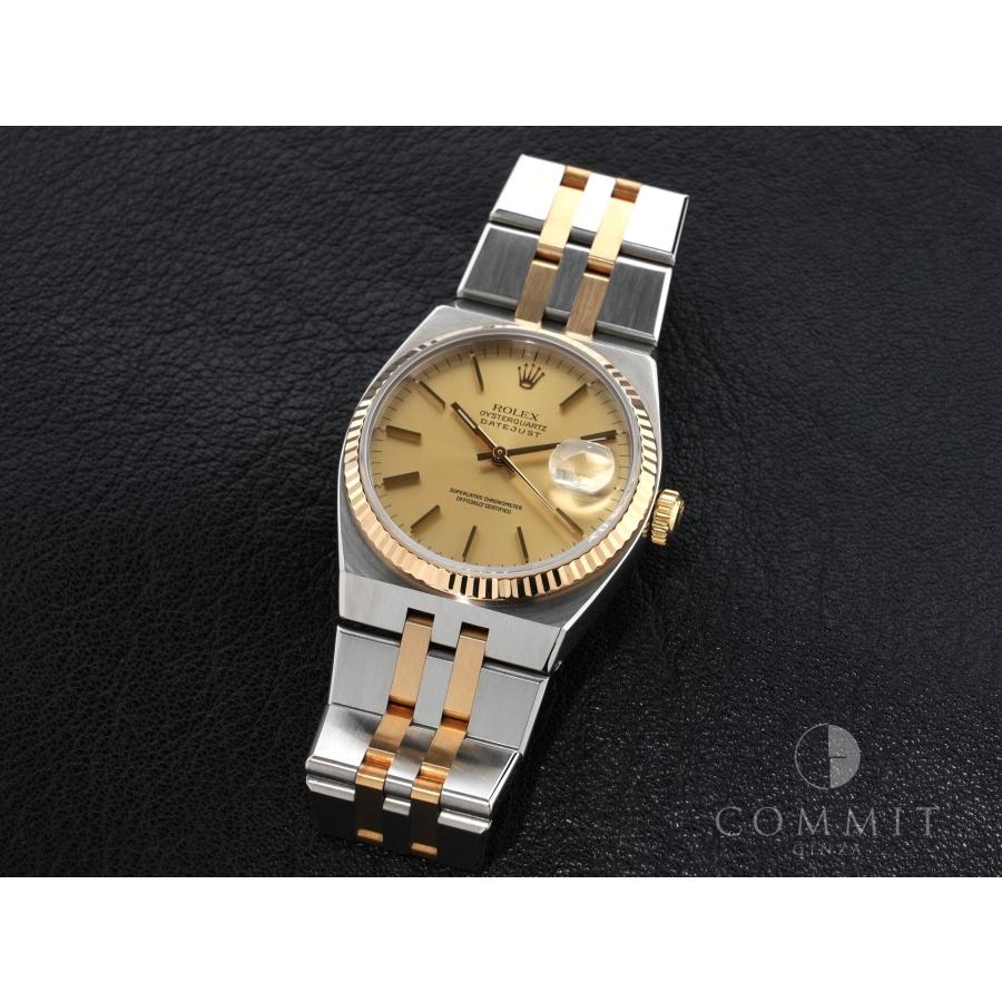 ロレックス デイトジャスト オイスタークォーツ Ref.17013 ステンレススチール/イエローゴールド シャンパン文字盤 オイスターブレスレット | デイトジャスト | 10