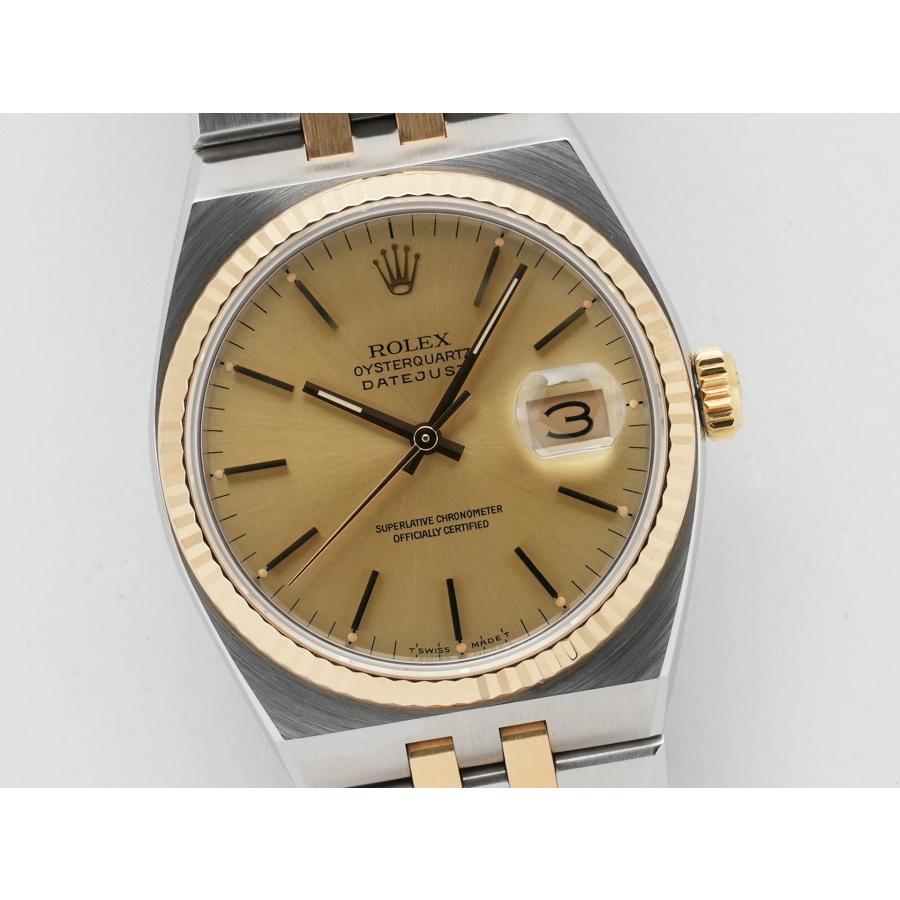 ロレックス デイトジャスト オイスタークォーツ Ref.17013 ステンレススチール/イエローゴールド シャンパン文字盤 オイスターブレスレット | デイトジャスト | 02