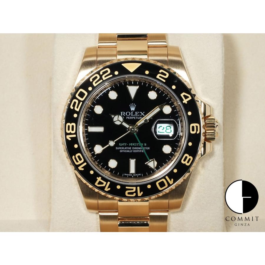 ロレックス GMTマスターII Ref.116718LN イエローゴールド ブラック文字盤 オイスターブレスレット | GMTマスター