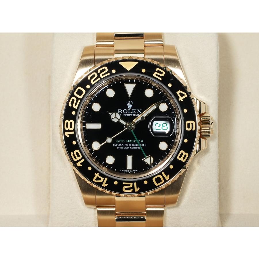 ロレックス GMTマスターII Ref.116718LN イエローゴールド ブラック文字盤 オイスターブレスレット | GMTマスター | 01