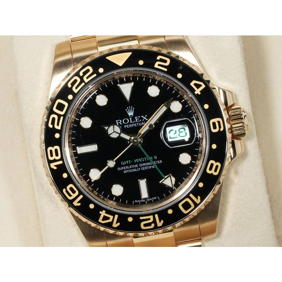 ロレックス GMTマスターII Ref.116718LN イエローゴールド ブラック文字盤 オイスターブレスレット | GMTマスター | 02